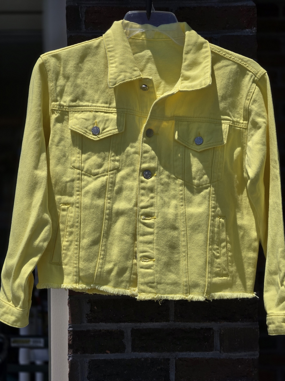 Bright Yellow Womens Denim Jacket - Spring Essential #101
